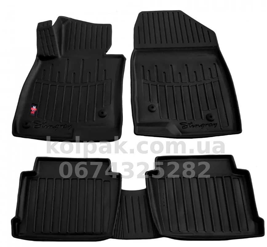 Polyurethane floor mats for Mazda 6 GJ/GL 2012-, USA, with raised edges, 5 pcs, Stingray, 5011015 Polyurethane floor mats for Mazda 6 GJ/GL 2012-, USA, with raised edges, 5 pcs, Stingray, 5011015 β photo 1