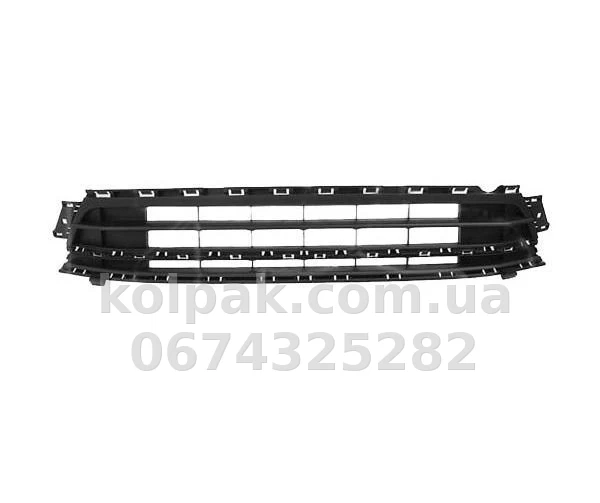 Решітка бампера Volkswagen Jetta 6 2015-2018, без отв. для парктроніка, нижня, AVTM, 5C6853677Q9B9, 7435 910 Решітка бампера Volkswagen Jetta 6 2015-2018, без отв. для парктроніка, нижня, AVTM, 5C6853677Q9B9, 7435 910 — фото 1