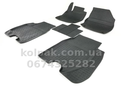 Floor mats for Honda Civic 2012-2016, 5D, Rubber, 5 pcs, Seintex, 84994 — photo 2