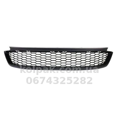 Решітка бампера Honda Accord 9 Coupe 2013-2015, середня, чорна, AVTM, 71103T3LA01, 183041910 Решітка бампера Honda Accord 9 Coupe 2013-2015, середня, чорна, AVTM, 71103T3LA01, 183041910