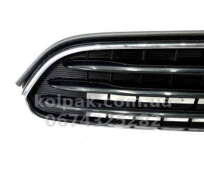Решітка радіатора Mini Countryman F60 2017-2020, Base, чорний глянець, із хромованим молдингом, AVTM, 184705990 — фото 2