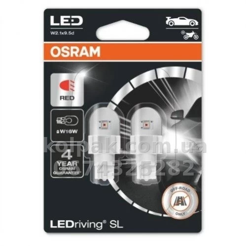 Żarówka samochodowa W16W LEDriving SL 12V 1.4W W2,1x9,5d (opakowanie blistrowe 2 szt.) Żarówka samochodowa W16W LEDriving SL 12V 1.4W W2,1x9,5d (opakowanie blistrowe 2 szt.) — zdjęcie 1