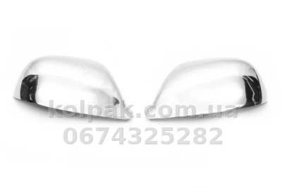Chrome mirror covers (2 pcs) Volkswagen T6 2015-/Amarok 2010-/Audi Q7 2005-2015, Carmos, 6454811 — photo 2