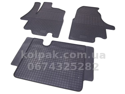 Floor mats for Renault Master 2/Opel Movano 1/Nissan Interstar 1 1998-, 3 pcs, Polytep, 85232 — photo 4