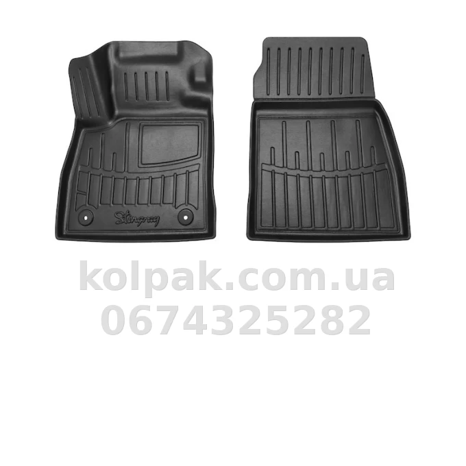 Polyurethane mats in interior Ford Tourneo Courier 2023- with raised edges, 2 pcs Stingray 5007412 Polyurethane mats in interior Ford Tourneo Courier 2023- with raised edges, 2 pcs Stingray 5007412 β photo 1