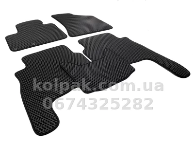 Килимки в салон Hyundai Santa Fe 2010-2012, EVA, чорні, 5 шт., AVTM BLCEV1234 — фото 2