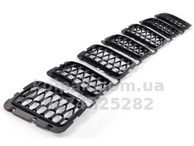 Решітка радіатора Jeep Grand Cherokee 2016-2021, хромована, комплект 7 шт., AVTM, 183815994