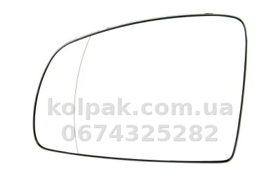 Лівий вкладиш дзеркала Opel Meriva 2003-2010, асферичний, із підігрівом, AVTM, 6428777, 186471752