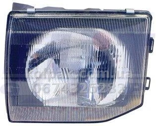 Передня ліва фара Mitsubishi Pajero (V20) 1991-1999, механічне регулювання, без ламп (H4) Depo 214-1120L-LD-E