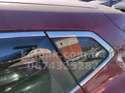 Window wind deflectors for HAVOC with chrome finish Nissan Qashqai J11 2014β2021 | adhesive-fit MNiQ1421H Window wind deflectors for HAVOC with chrome finish Nissan Qashqai J11 2014β2021 | adhesive-fit MNiQ1421H β photo 7