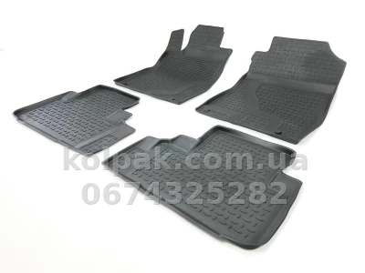 Floor mats for Honda CR-V 2012-2016, Rubber, 4 pcs, Seintex, 85083 — photo 2