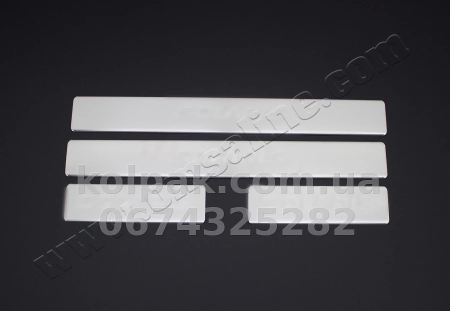 Chrome door sill trims (4 pcs, ACCENT BLUE) Hyundai Accent/Solaris SD 2011-, OmsaLine, 3214091 Chrome door sill trims (4 pcs, ACCENT BLUE) Hyundai Accent/Solaris SD 2011-, OmsaLine, 3214091 β photo 1
