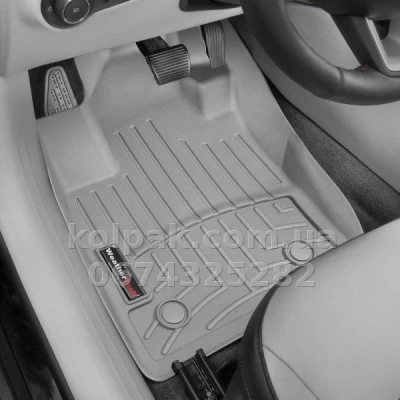 Floor mats for Jeep Compass 2018-, with raised edges, front, grey, Weathertech 4612051 Floor mats for Jeep Compass 2018-, with raised edges, front, grey, Weathertech 4612051 β photo 2