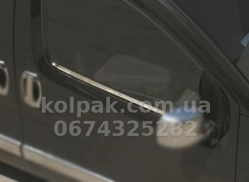 Chrome lower window trims (2 pcs) Citroen Nemo/Fiat Fiorino/Peugeot Bipper 2008-, Carmos, 6450349 Chrome lower window trims (2 pcs) Citroen Nemo/Fiat Fiorino/Peugeot Bipper 2008-, Carmos, 6450349 β photo 1