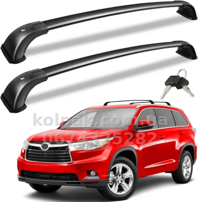 Поперечки на рейлінги Toyota Highlander XU70 2020–2025 HAVOC — фото 3
