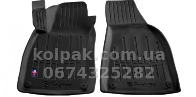 Поліуретанові килимки в салон Audi A4 B6 2000-2004/Audi A4 B7 2004-2008, з бортиком, 2 шт., Stingray, 5030012