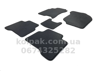 Килимки в салон Nissan X-Trail T30 2001-2007, EVA, чорні, 5 шт., AVTM BLCEV1432 — фото 2