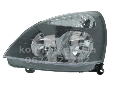Передня ліва фара Renault Clio 2 2001-2005, H7/H1, електричне регулювання, тип Hella, Depo, 551-1138L-LD-EM Передня ліва фара Renault Clio 2 2001-2005, H7/H1, електричне регулювання, тип Hella, Depo, 551-1138L-LD-EM