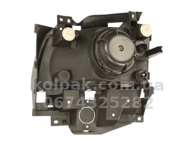 Передня права фара Volkswagen Transporter T4 1996-2003, H4, електричне/механічне регулювання, Depo, 441-1129R-LD-E — фото 2