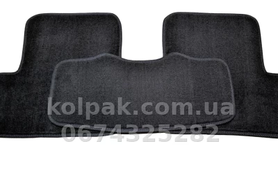 Ворсові килимки в салон Mitsubishi Lancer 2007-, Premium, чорні, AVTM BLCLX1393 — фото 7