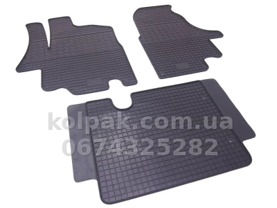Floor mats for Renault Master 2/Opel Movano 1/Nissan Interstar 1 1998-, 3 pcs, Polytep, 85232 — photo 3