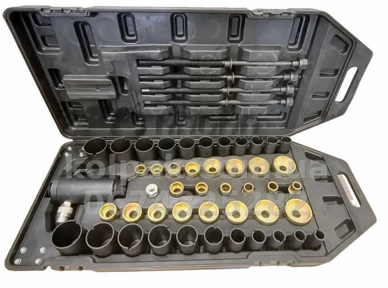 Hydraulic set for pressing bushes in and out and rubber bushes 18 tonnes MG51334 MAGMA Hydraulic set for pressing bushes in and out and rubber bushes 18 tonnes MG51334 MAGMA β photo 1