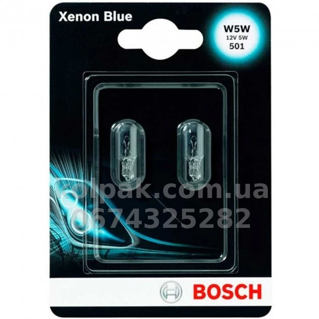 Żarówka samochodowa W5W Xenon Blue 12V 5W W2,1x9,5d (opakowanie blistrowe 2 szt.) Żarówka samochodowa W5W Xenon Blue 12V 5W W2,1x9,5d (opakowanie blistrowe 2 szt.) — zdjęcie 1