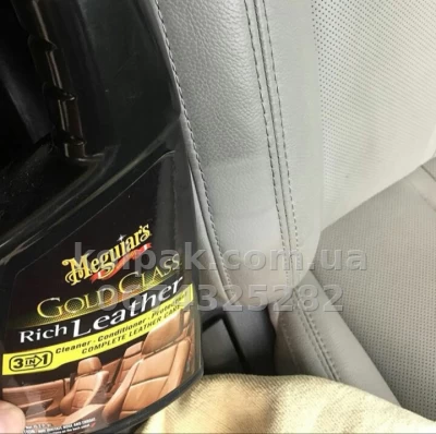 Спрей 3 в 1 для догляду за шкірою салону Meguiars Gold Class Rich Leather Spray 450 мл Meguiars G10916 — фото 9