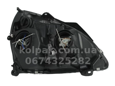 Передня ліва фара Renault Clio 2 2001-2005, H7/H1, електричне регулювання, тип Hella, Depo, 551-1138L-LD-EM — фото 2