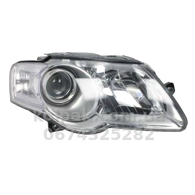 Передня права фара Volkswagen Passat B6 2005-2010, H7/H4, електричне регулювання, Depo, 441-11A7R-LDEM1 Передня права фара Volkswagen Passat B6 2005-2010, H7/H4, електричне регулювання, Depo, 441-11A7R-LDEM1