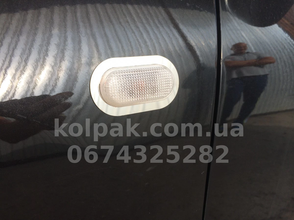 Chrome indicator light surrounds (2 pcs) Nissan Qashqai 2007-2009, Carmos, 6454444 Chrome indicator light surrounds (2 pcs) Nissan Qashqai 2007-2009, Carmos, 6454444 β photo 1