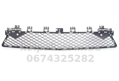 Решітка бампера Mercedes-Benz C-Class W204 2011-2014, AMG, без отвору для датчика паркування, середня чорна, AVTM, 2048850853, 184637910