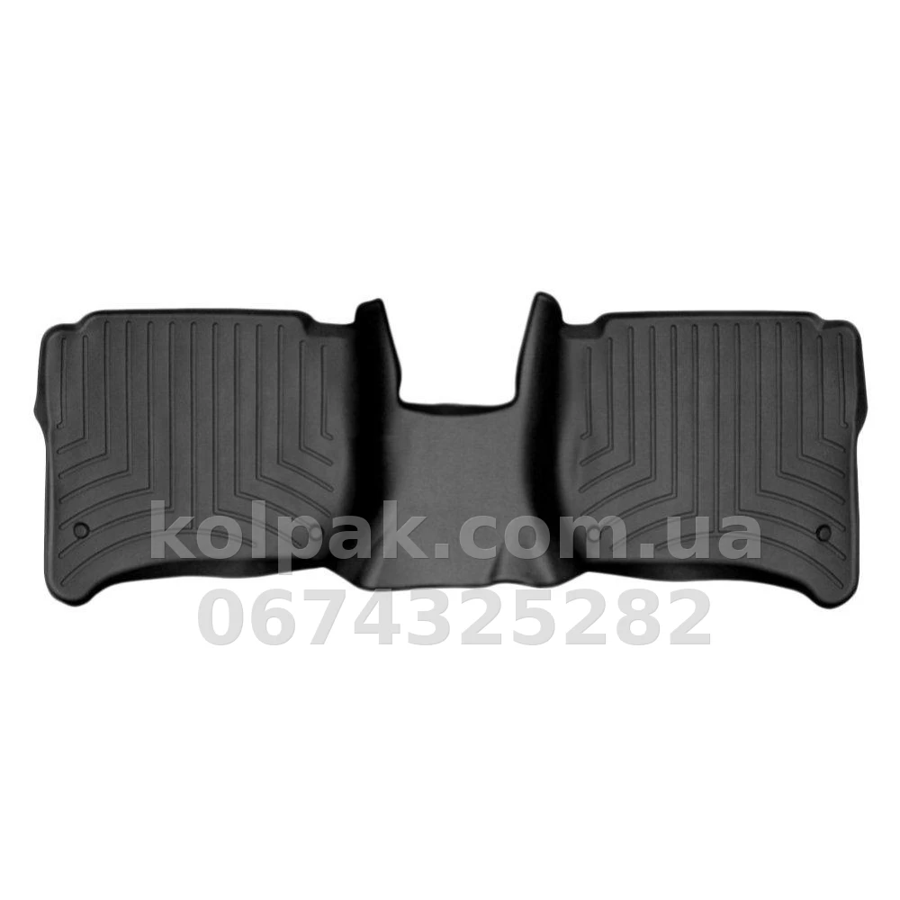 Floor mats for Volkswagen Touareg/Porsche Cayenne 2010-, with raised edges, 4 zones, rear, black, Weathertech 443333 Floor mats for Volkswagen Touareg/Porsche Cayenne 2010-, with raised edges, 4 zones, rear, black, Weathertech 443333 β photo 1