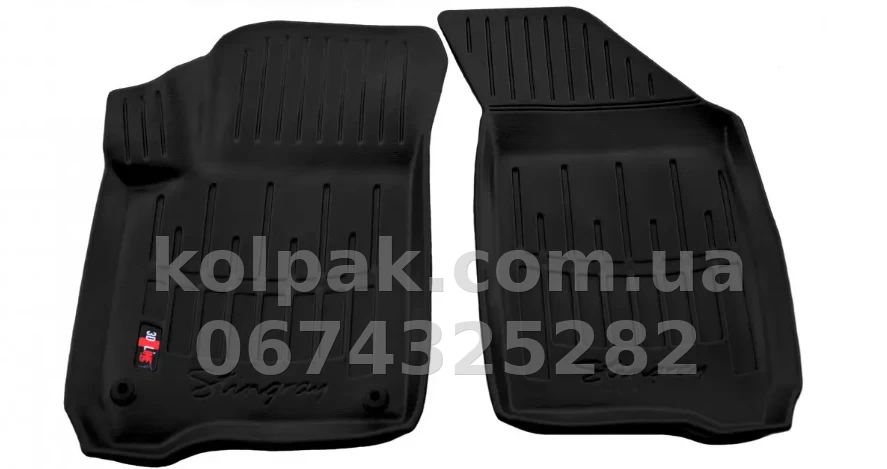 Polyurethane floor mats for Fiat Freemont 2011-2016/Dodge Journey 2008-2019, with raised edges, 2 pcs, Stingray, 5006022 Polyurethane floor mats for Fiat Freemont 2011-2016/Dodge Journey 2008-2019, with raised edges, 2 pcs, Stingray, 5006022 β photo 1