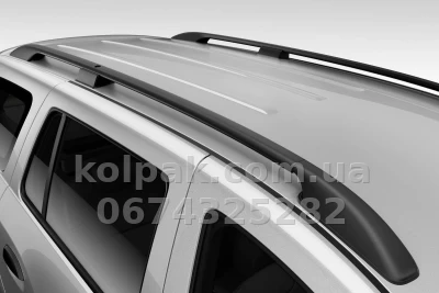 Рейлінги Volkswagen Т5 /довга база /чорні/Abs DDTS DDCNR99