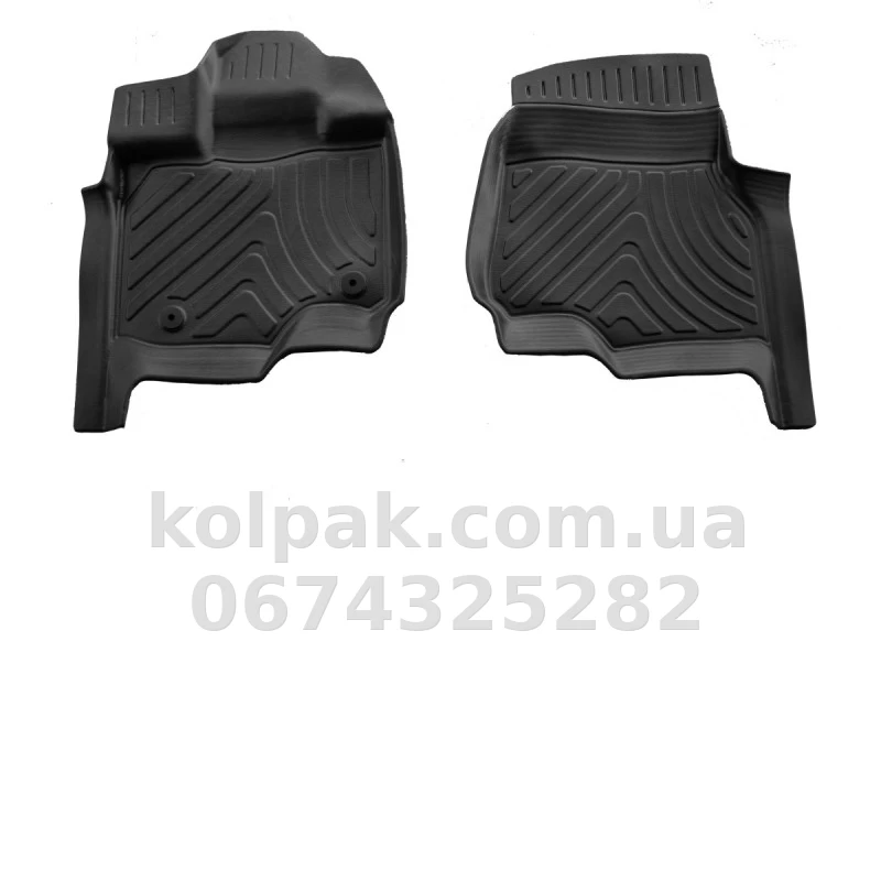 Polyurethane floor mats for Ford F-150 2014-2021 with raised edges, 2 pcs Stingray 5007322 Polyurethane floor mats for Ford F-150 2014-2021 with raised edges, 2 pcs Stingray 5007322 β photo 1