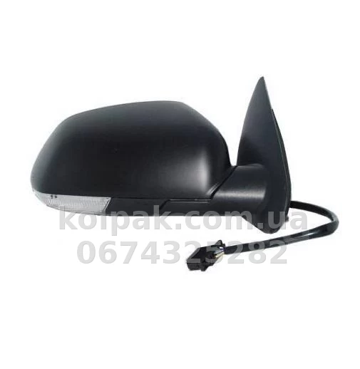 Праве бічне дзеркало Skoda Octavia 2004-2013, у зборі, електричне регулювання, опукле, із підігрівом, із поворотом, 6 Pins, AVTM, 1Z0949102, 186112524 Праве бічне дзеркало Skoda Octavia 2004-2013, у зборі, електричне регулювання, опукле, із підігрівом, із поворотом, 6 Pins, AVTM, 1Z0949102, 186112524 — фото 1