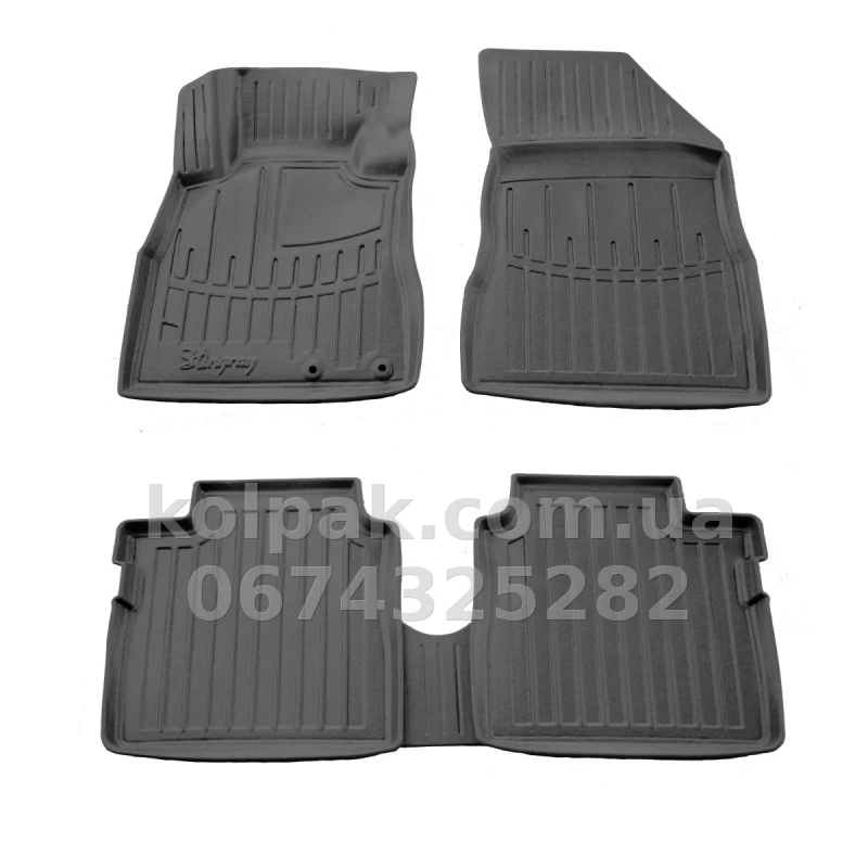 Polyurethane floor mats for Nissan Note E12 2012- with raised edges, 5 pcs Stingray 5014255 Polyurethane floor mats for Nissan Note E12 2012- with raised edges, 5 pcs Stingray 5014255 β photo 1