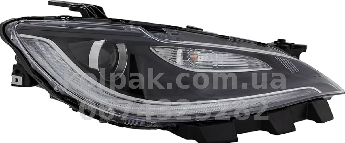 Front right headlight Chrysler 200 2014-2016, electric adjustment, (LED), black insert, Depo, A331196RACN2 Front right headlight Chrysler 200 2014-2016, electric adjustment, (LED), black insert, Depo, A331196RACN2 β photo 1