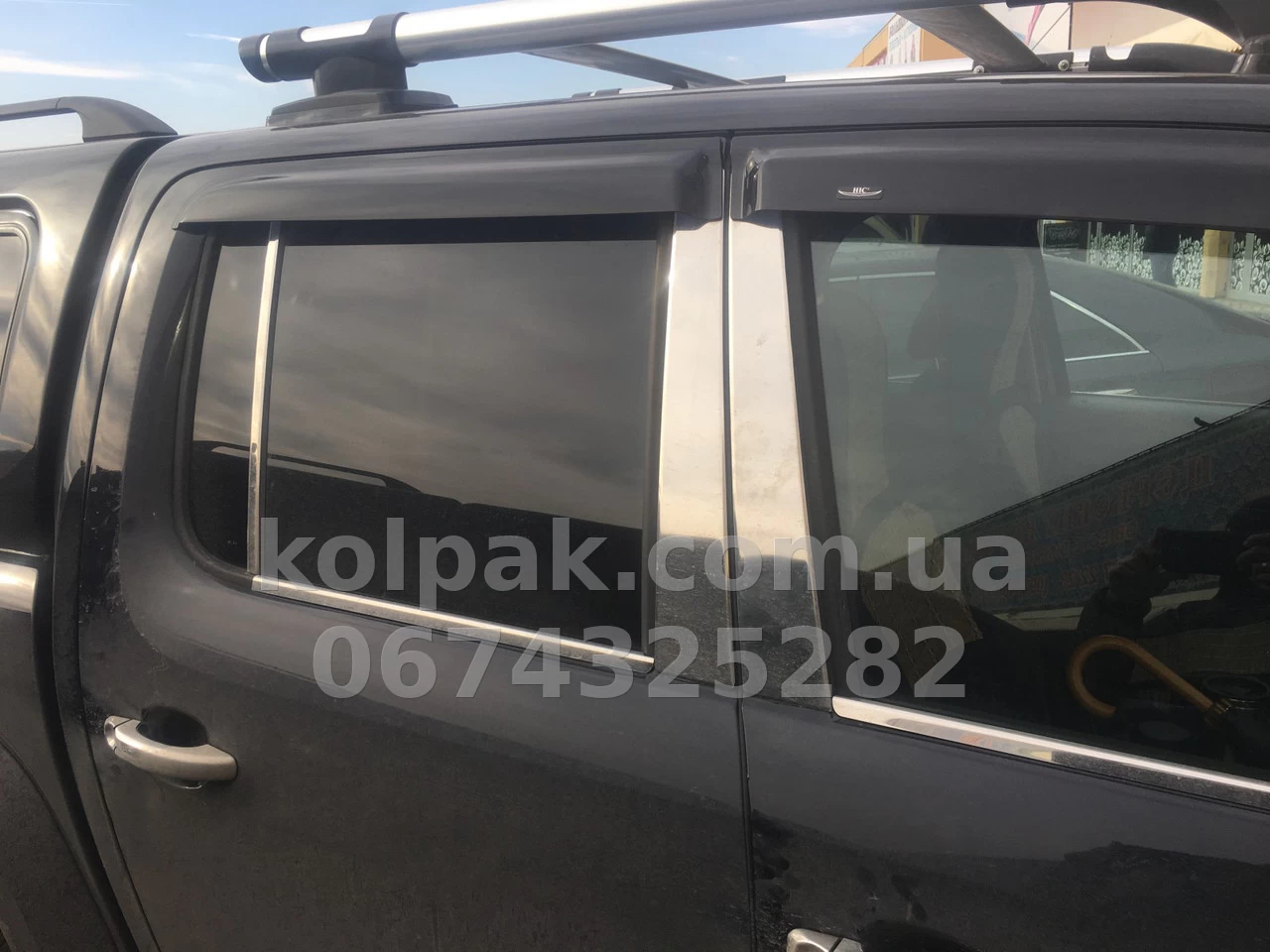 Chrome door pillar trims (6 pcs) Volkswagen Amarok 2010-, Carmos, 6454490 Chrome door pillar trims (6 pcs) Volkswagen Amarok 2010-, Carmos, 6454490 β photo 1