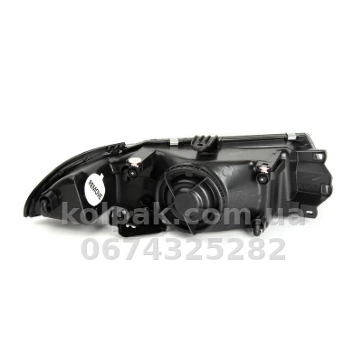Передня ліва фара Mitsubishi Carisma 2000-2006, чорна, H4, електричне регулювання, Depo, 214-1157L-LDEM2 Передня ліва фара Mitsubishi Carisma 2000-2006, чорна, H4, електричне регулювання, Depo, 214-1157L-LDEM2 — фото 2