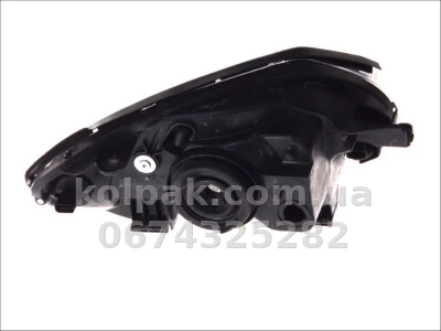 Передня фара Hyundai Accent 2 2003-2006, ліва H4, з білим покажчиком повороту, електричне регулювання, Depo, 221-1130L-LDEMC — фото 2