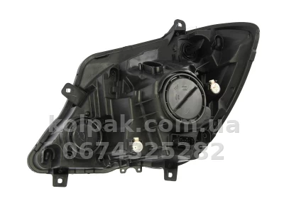 Front right headlight Mercedes-Benz Sprinter 2013-2018, H7/H7, electric adjustment, with motor, black, Depo, 440-11C1RMLDEM2 — photo 2