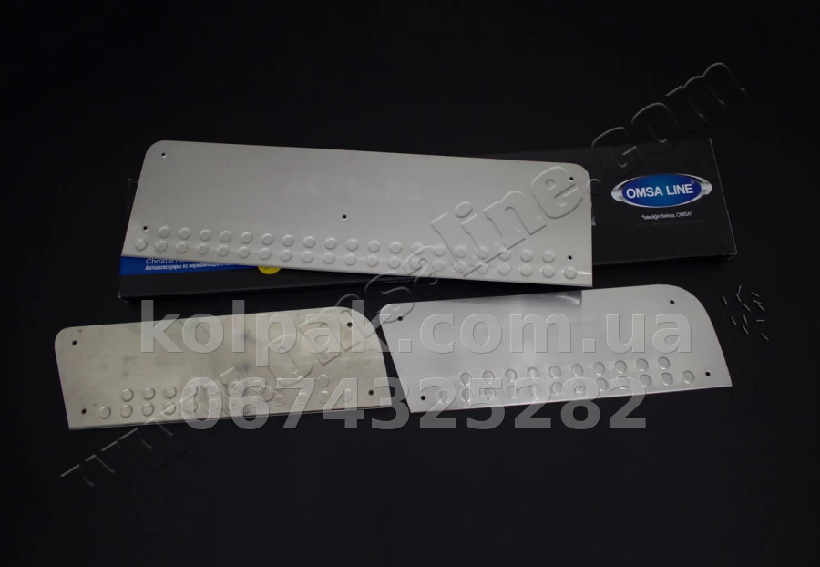 Chrome door sill trims (3 pcs) Volkswagen Crafter 2006-2017, OmsaLine, 7528091 Chrome door sill trims (3 pcs) Volkswagen Crafter 2006-2017, OmsaLine, 7528091 β photo 1