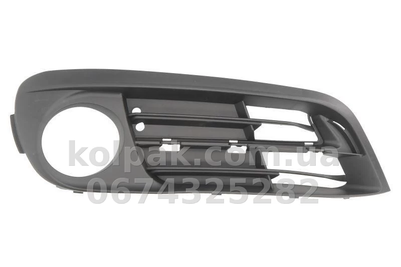 Right bumper grille BMW 5-Series F10 2013-2016, with fog light opening, AVTM, 51117331730, 1420 918 Right bumper grille BMW 5-Series F10 2013-2016, with fog light opening, AVTM, 51117331730, 1420 918 β photo 1