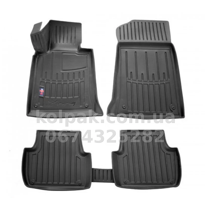 Поліуретанові килимки в салон BMW 3-Series Е46 1998-2006, з бортиком, 5 шт., Stingray, 5027125 Поліуретанові килимки в салон BMW 3-Series Е46 1998-2006, з бортиком, 5 шт., Stingray, 5027125 — фото 1