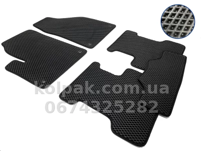 Килимки в салон Jeep Cherokee 2013-, EVA, чорні, 5 шт., AVTM BLCEV1901 Килимки в салон Jeep Cherokee 2013-, EVA, чорні, 5 шт., AVTM BLCEV1901