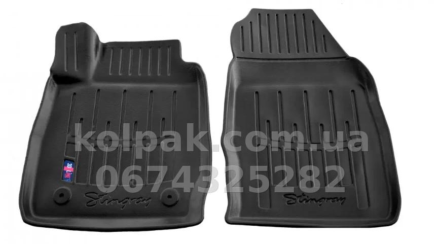 Polyurethane floor mats for Ford Fiesta Mk7 2008-2017, with raised edges, 2 pcs, Stingray, 5007062 Polyurethane floor mats for Ford Fiesta Mk7 2008-2017, with raised edges, 2 pcs, Stingray, 5007062 β photo 1