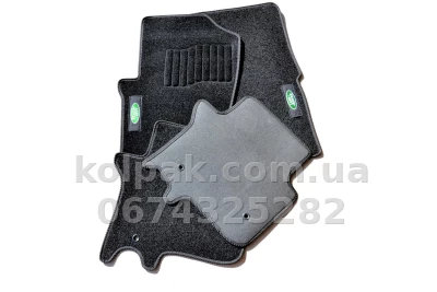 Ворсові килимки в салон Land Rover Discovery 3/4 2004-2017, чорні, 5 шт., AVTM BLCCR1284 — фото 10