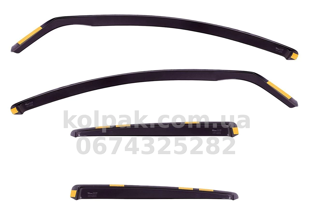 In-channel window wind deflectors for Renault Megane 5D 2008- 4 pcs 27177 Heko In-channel window wind deflectors for Renault Megane 5D 2008- 4 pcs 27177 Heko β photo 1